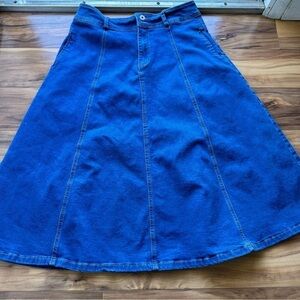 Tamming midi denim skirt M